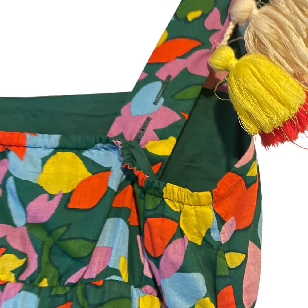 NWOT J. Crew‎ Tassel Dress Confetti Floral Midi Dress Size XXS - Picture 8 of 9